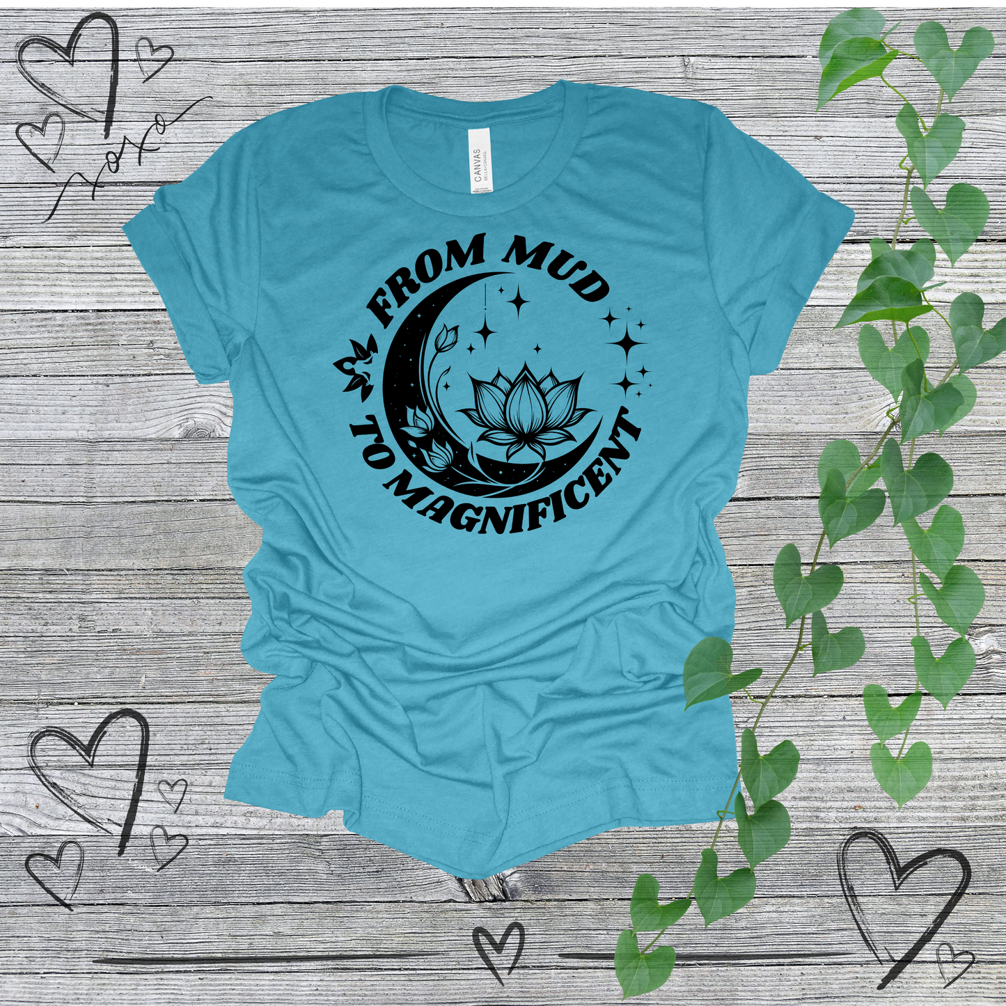 'From Mud To Magnificent' Lotus Women's Tee