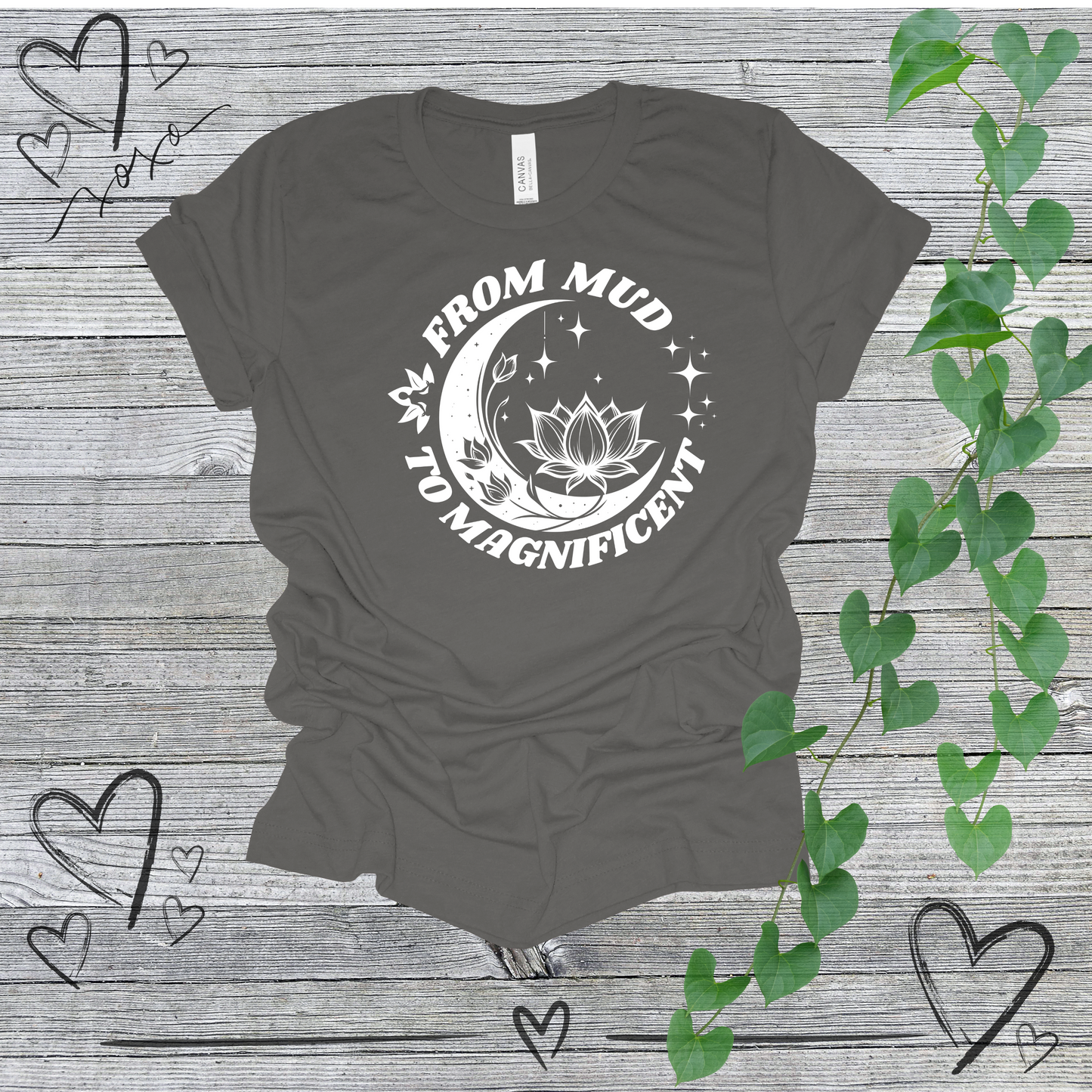 'From Mud To Magnificent' Lotus Women's Tee
