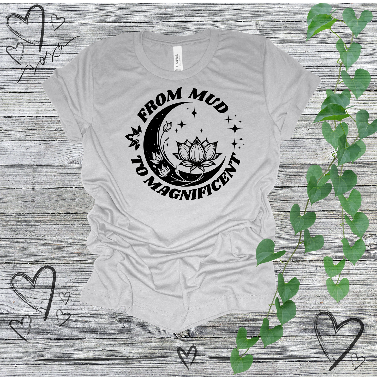 'From Mud To Magnificent' Lotus Women's Tee