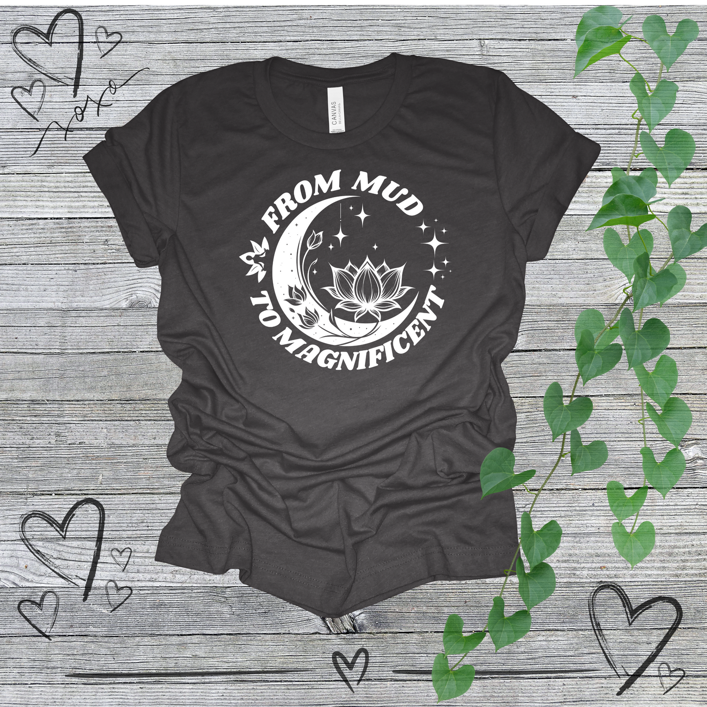 'From Mud To Magnificent' Lotus Women's Tee