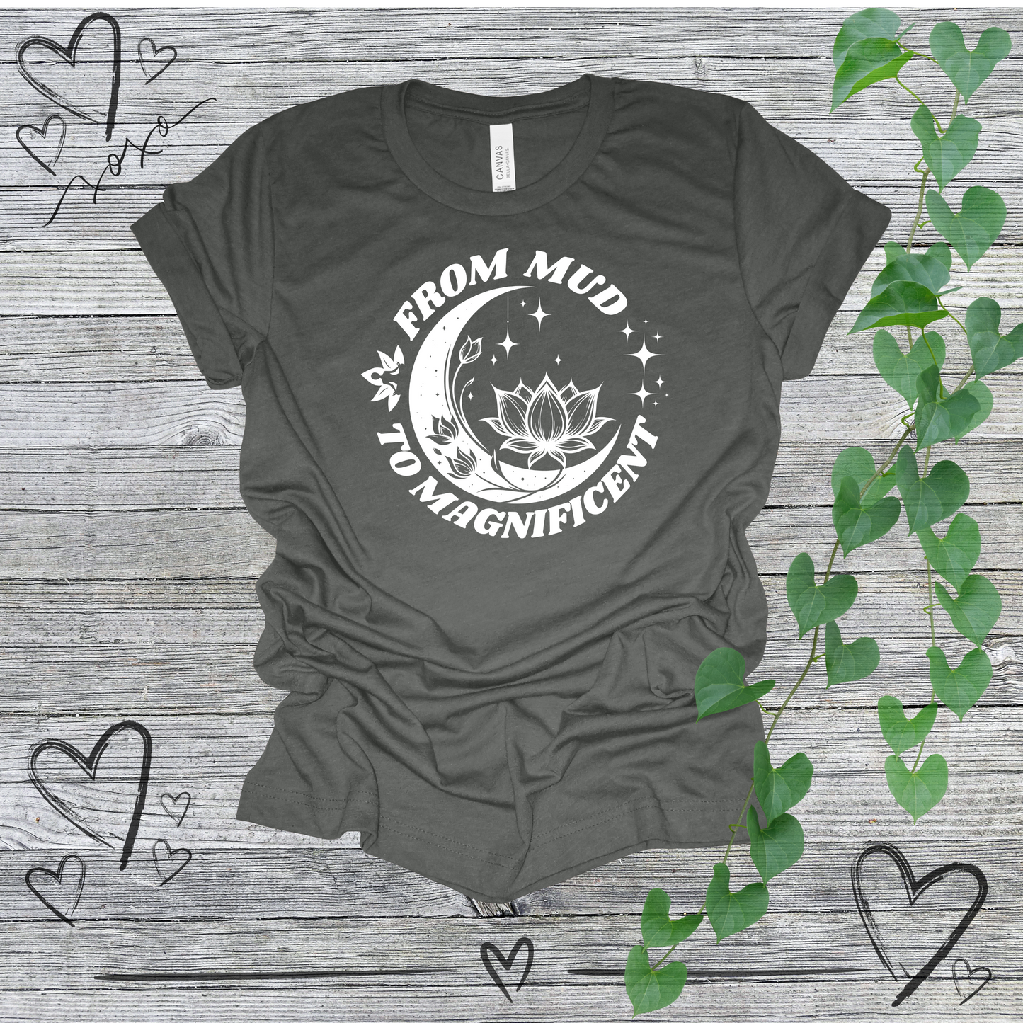 'From Mud To Magnificent' Lotus Women's Tee