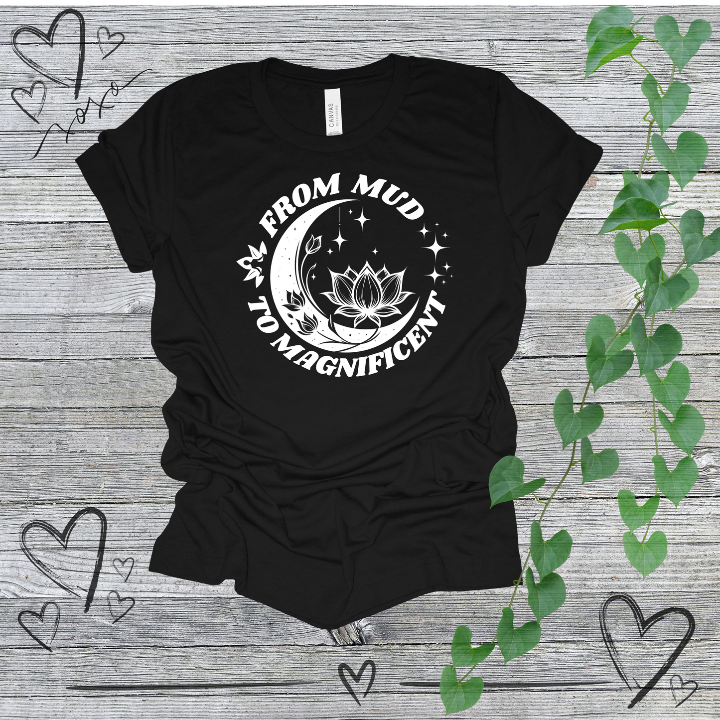 'From Mud To Magnificent' Lotus Women's Tee