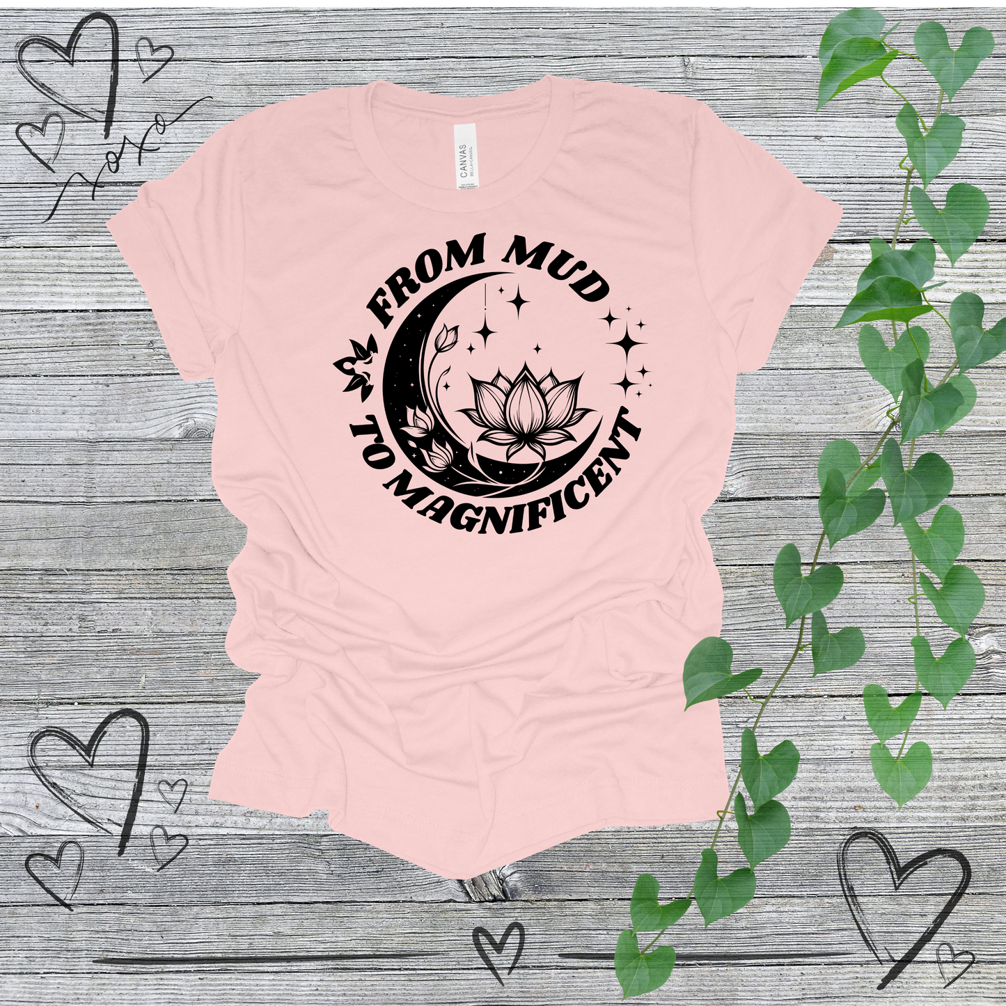 'From Mud To Magnificent' Lotus Women's Tee