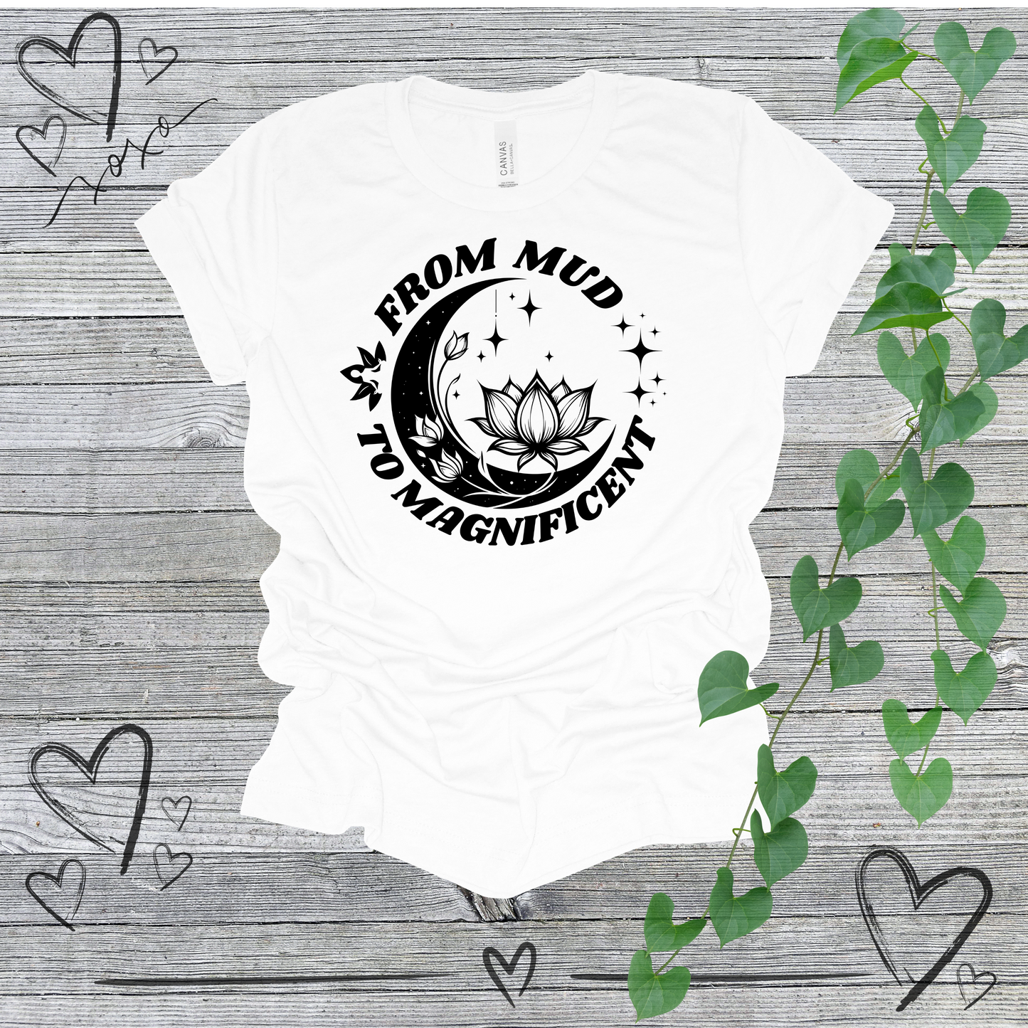 'From Mud To Magnificent' Lotus Women's Tee