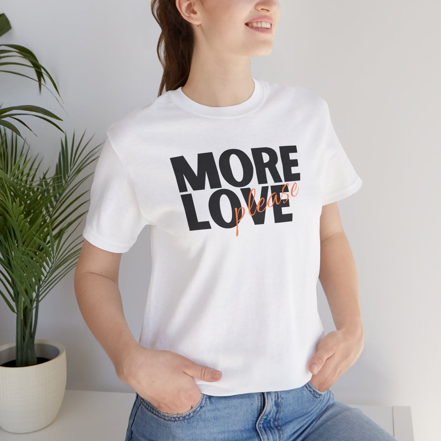 'More Love, Please' (Orange) Women's Tee