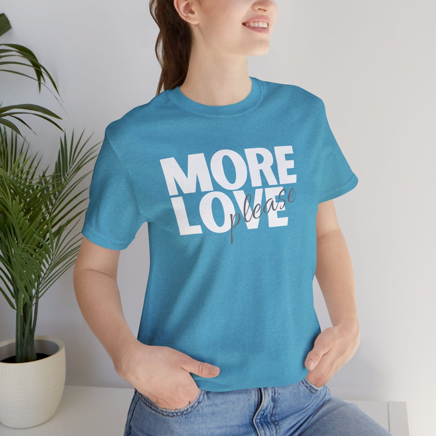 'More Love, Please' (Grey) Women's Tee