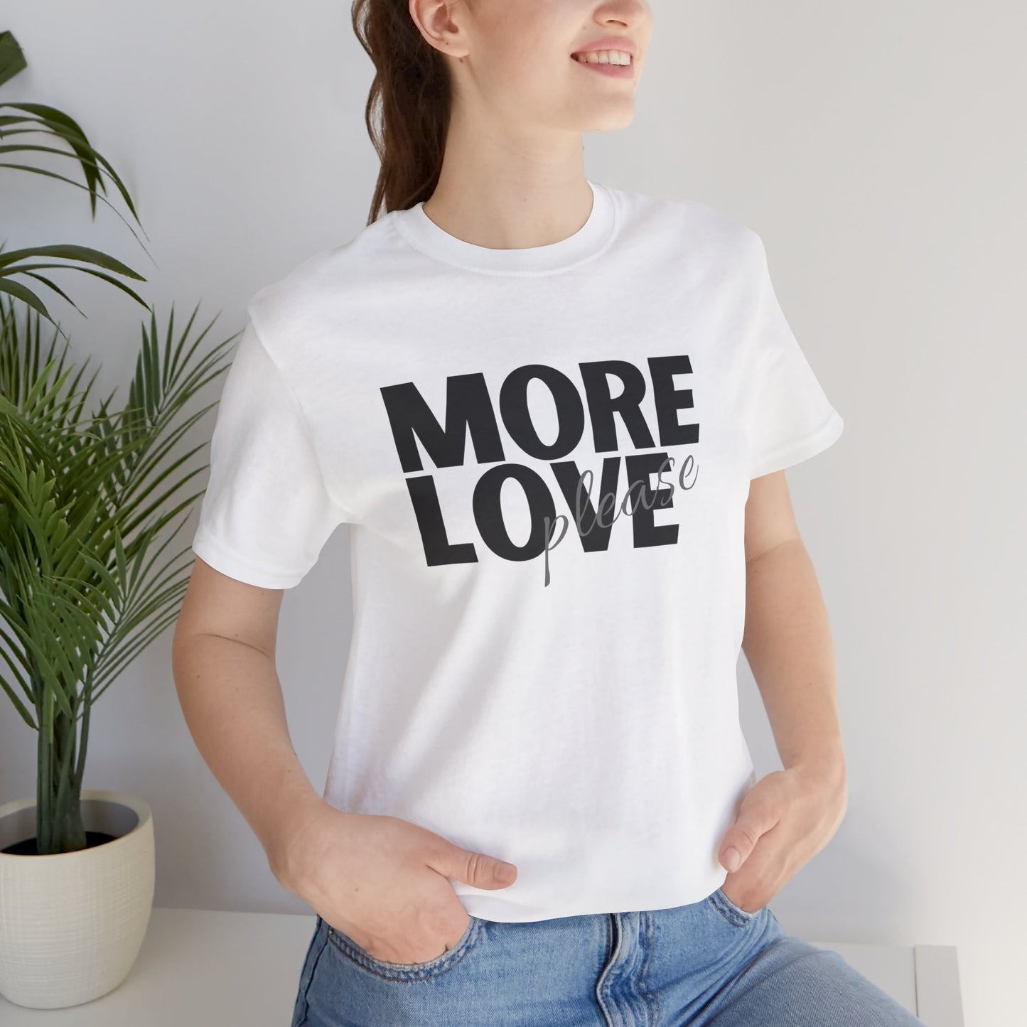 'More Love, Please' (Grey) Women's Tee