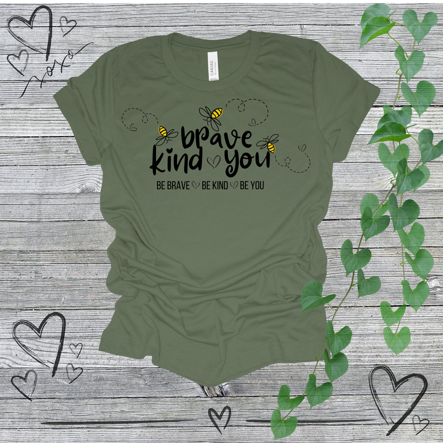 'Be Brave Be Kind Be You' Women's Bee Tee