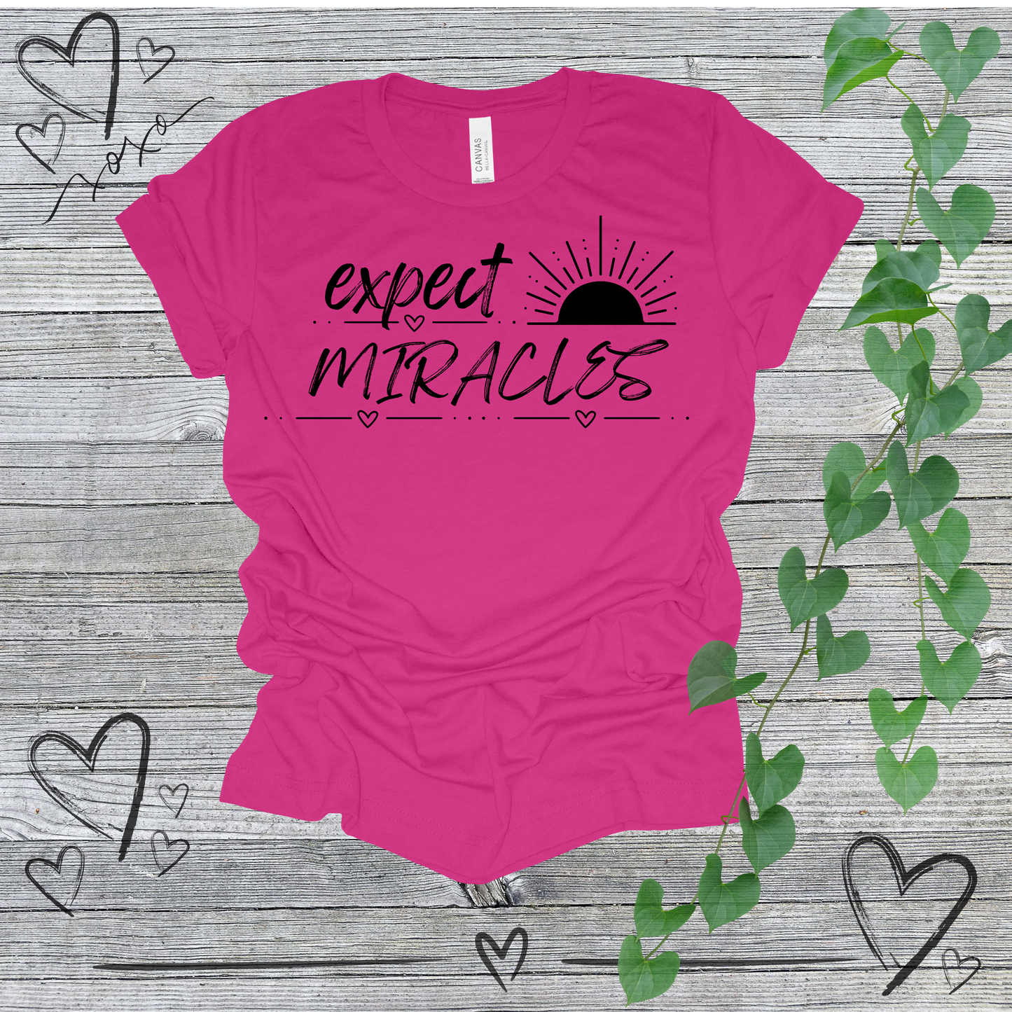 'Expect Miracles' Rising Sun Women's Tee