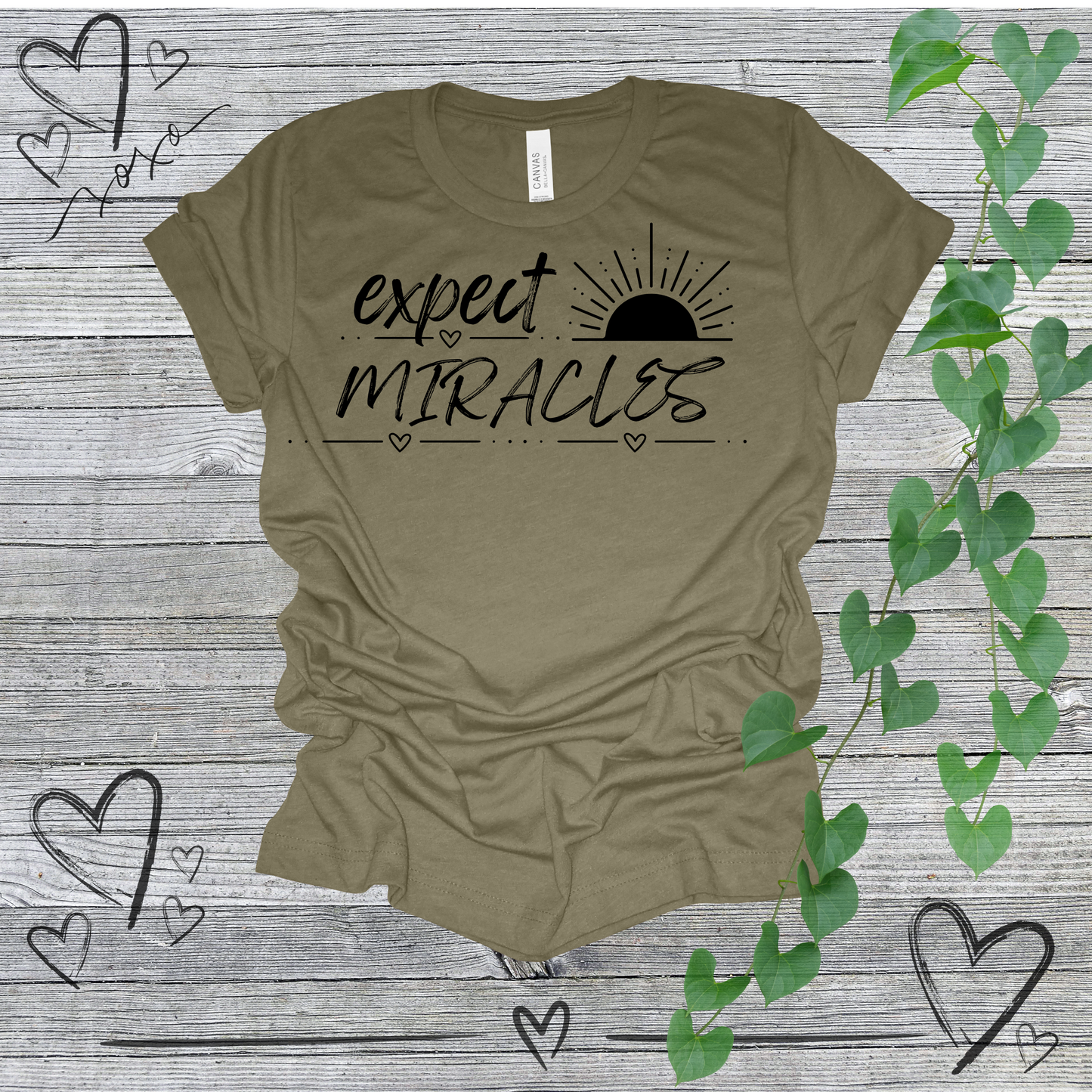 'Expect Miracles' Rising Sun Women's Tee