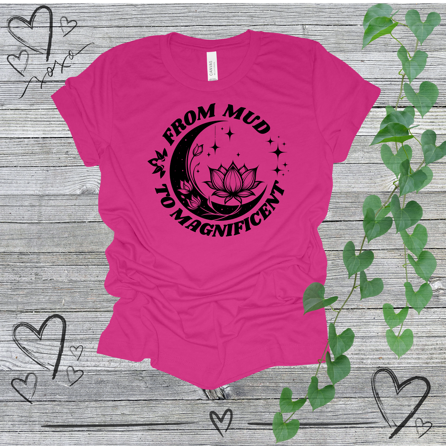 'From Mud To Magnificent' Lotus Women's Tee