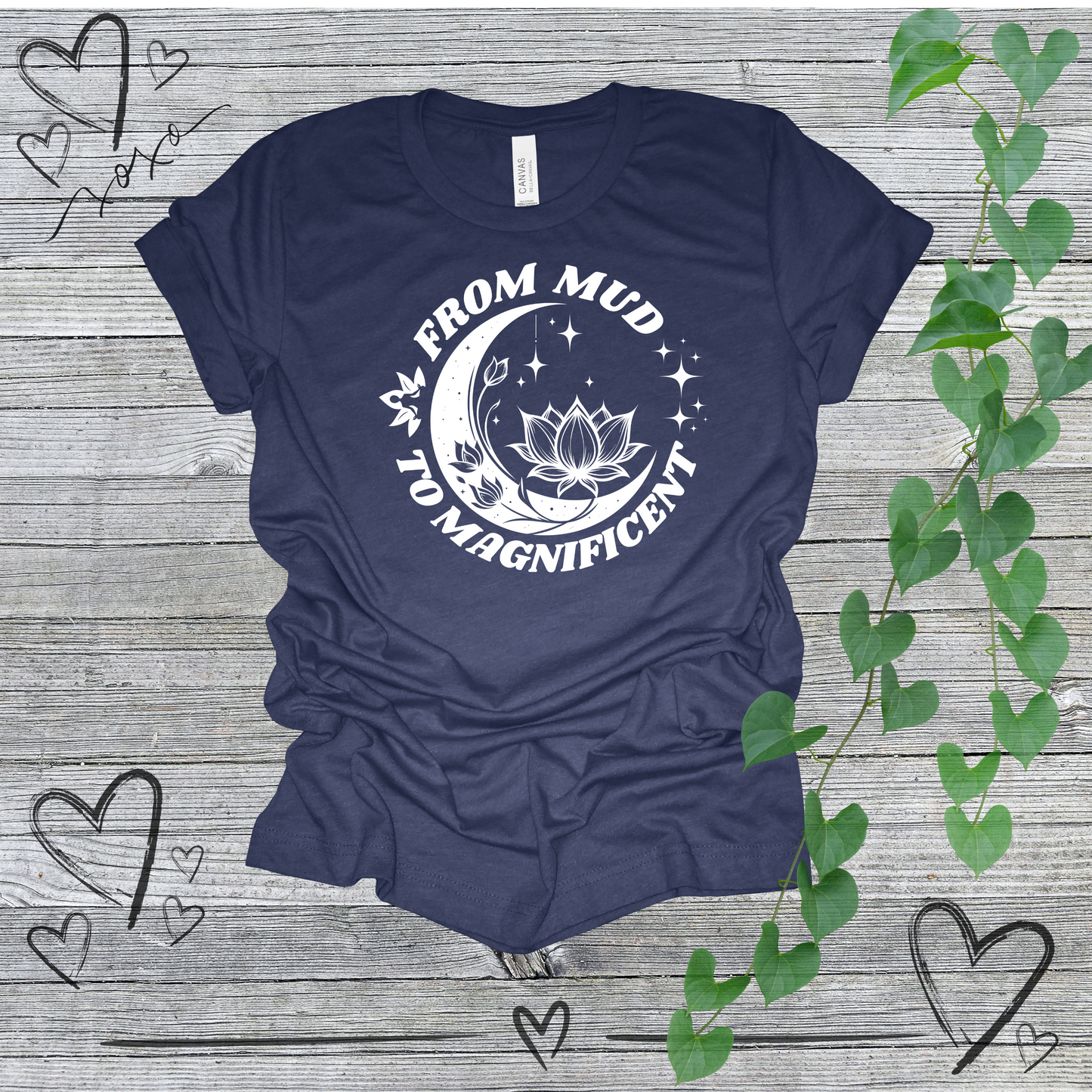 'From Mud To Magnificent' Lotus Women's Tee