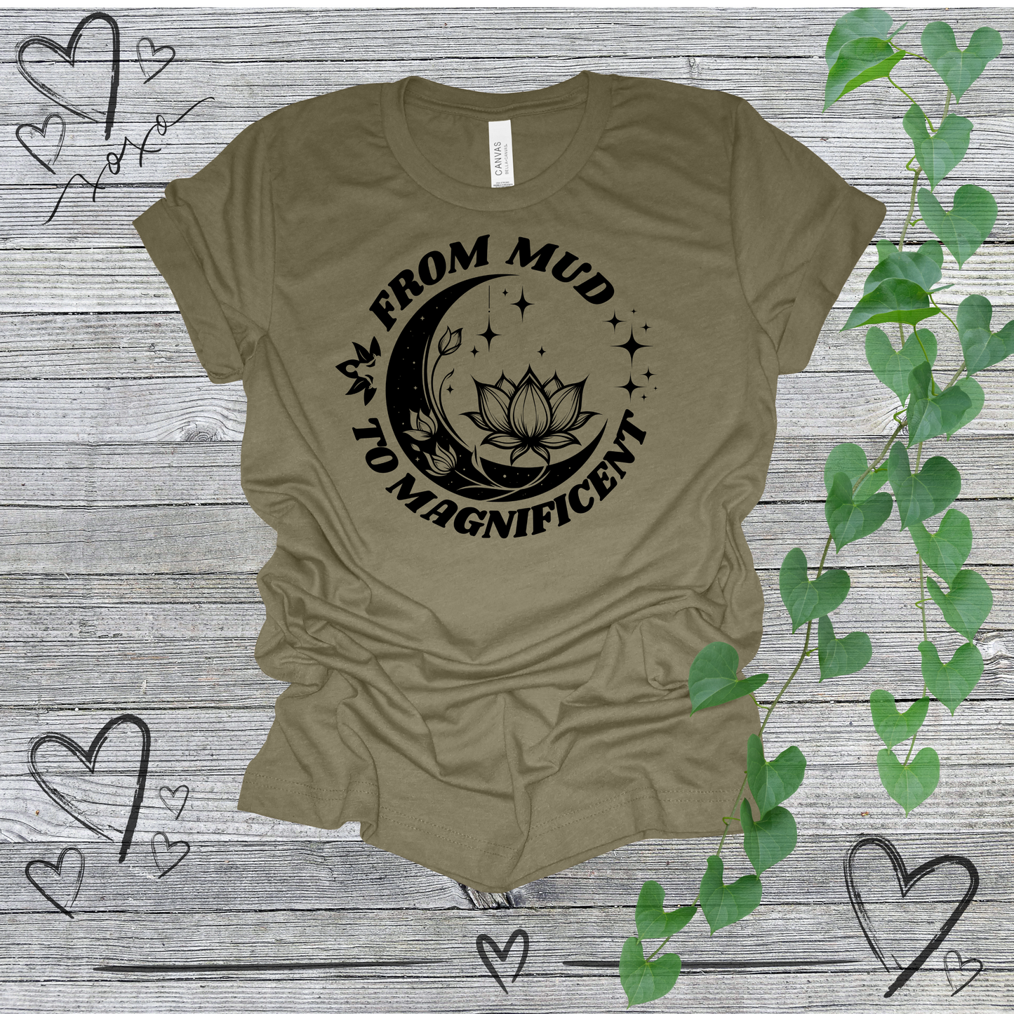 'From Mud To Magnificent' Lotus Women's Tee