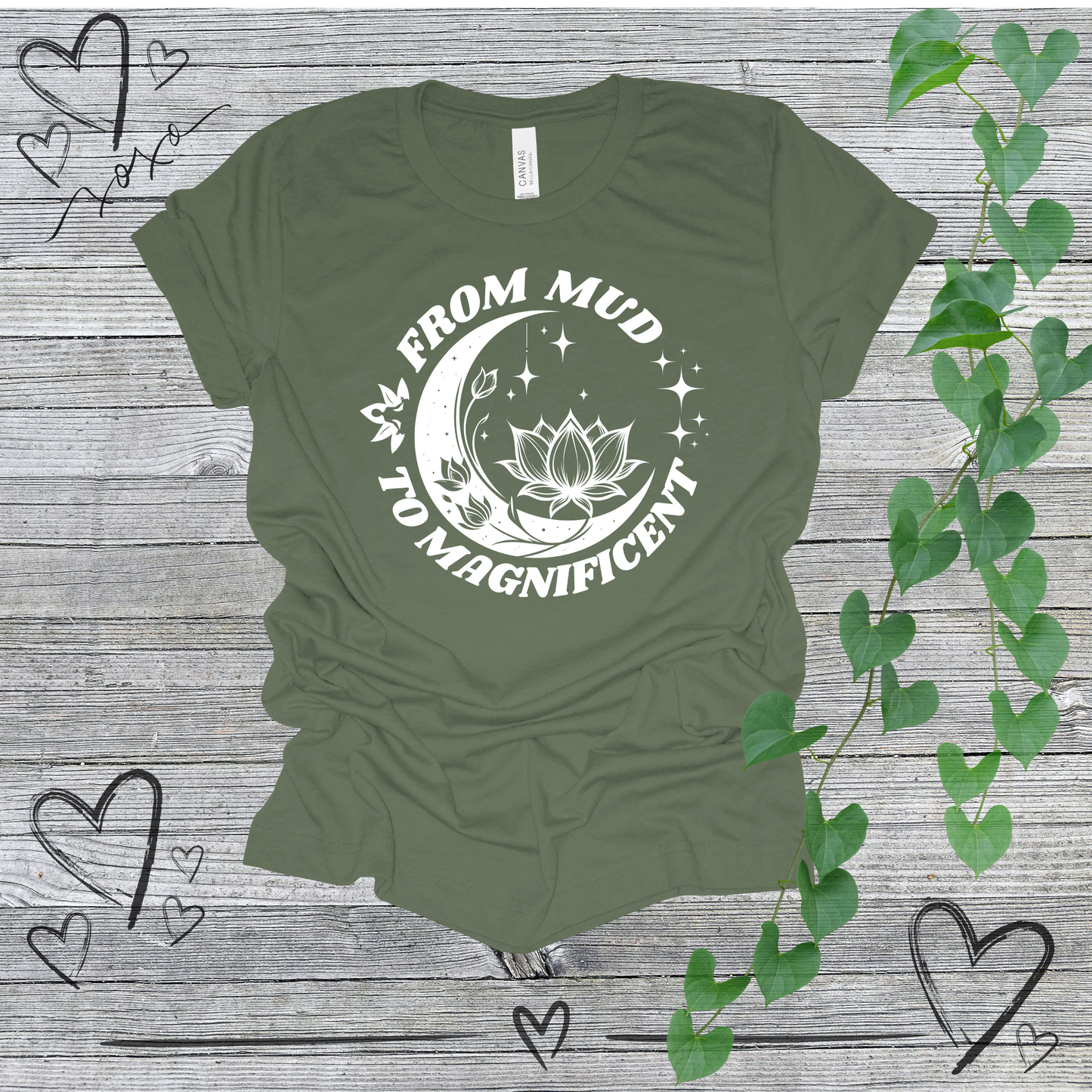 'From Mud To Magnificent' Lotus Women's Tee