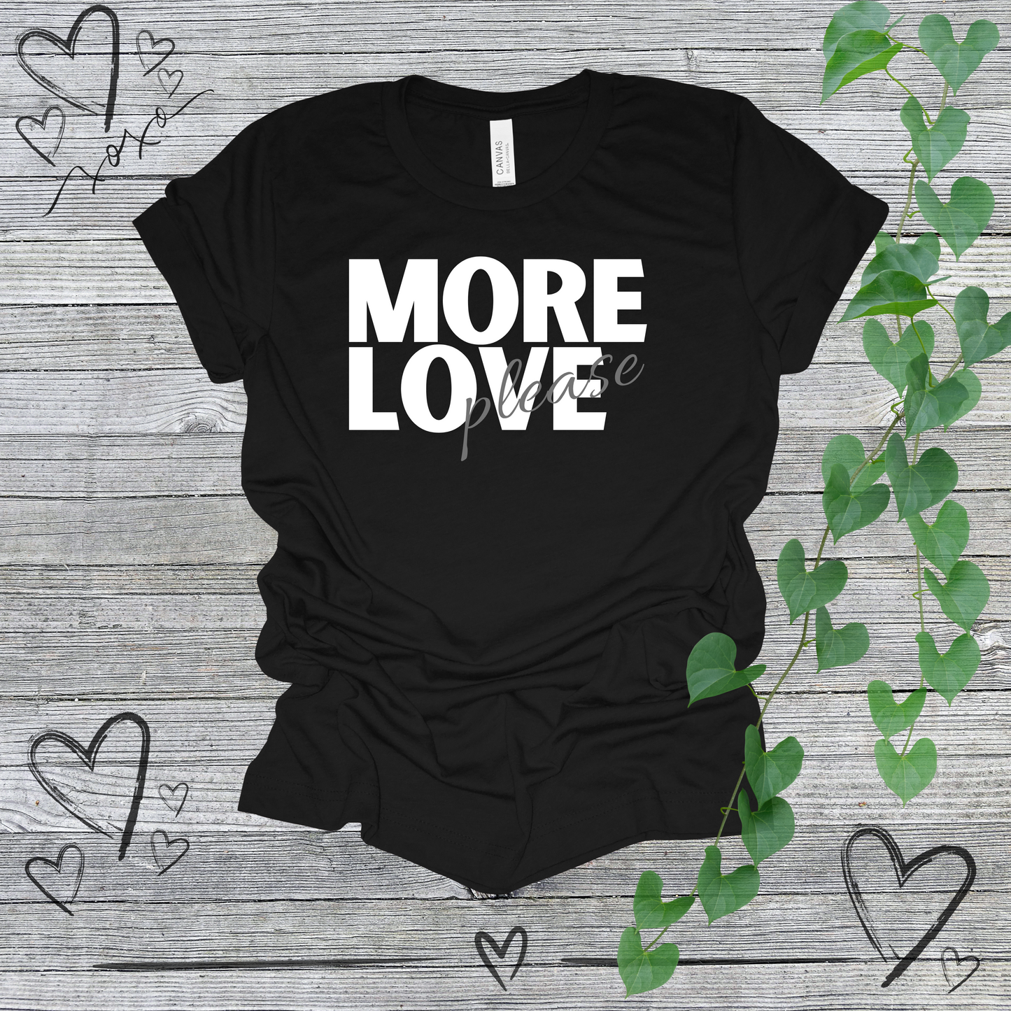 'More Love, Please' (Grey) Women's Tee