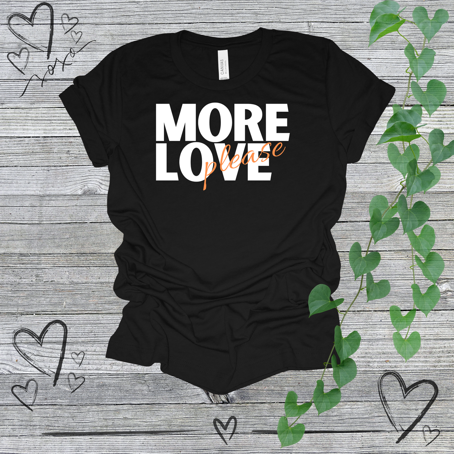 'More Love, Please' (Orange) Women's Tee