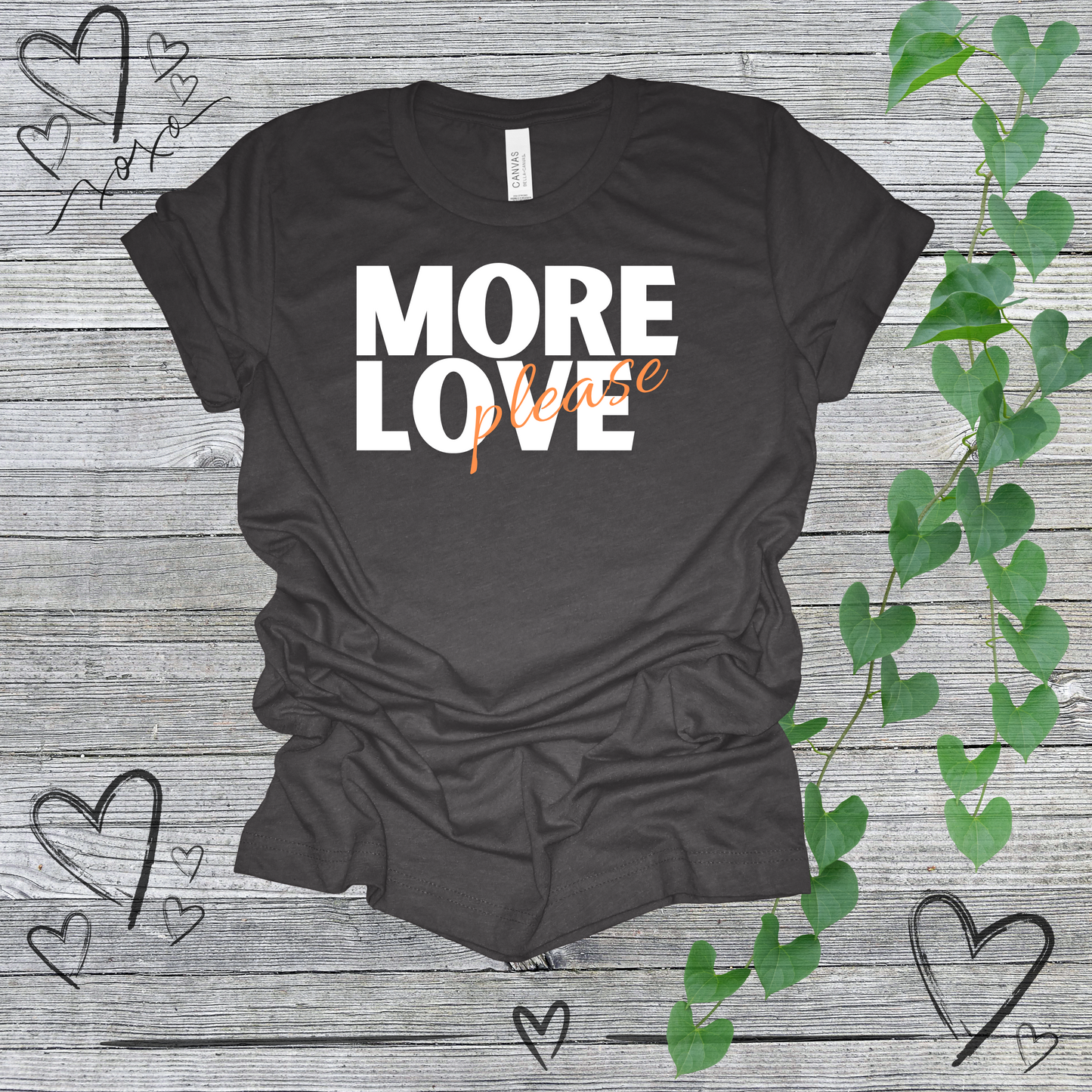 'More Love, Please' (Orange) Women's Tee