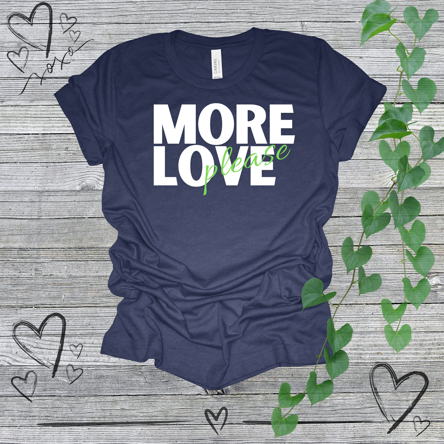 'More Love, Please' (Lime) Women's Tee