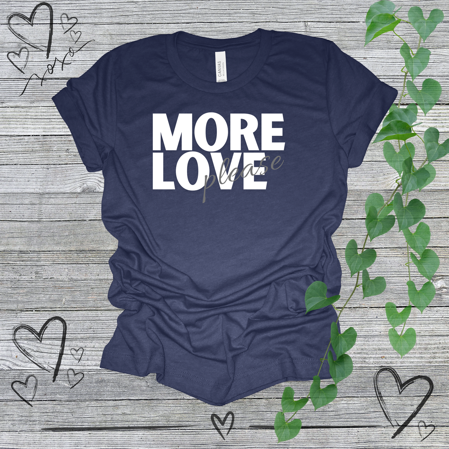 'More Love, Please' (Grey) Women's Tee